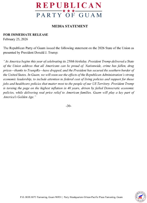 RPOG MEDIA STATEMENT